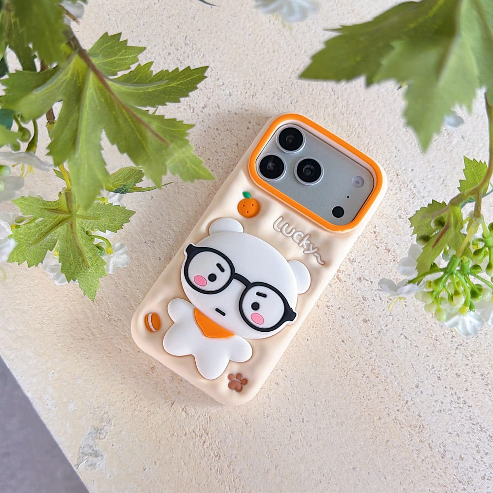 (Buy 1 Get 1) Peachy Bear Grip Phone Case