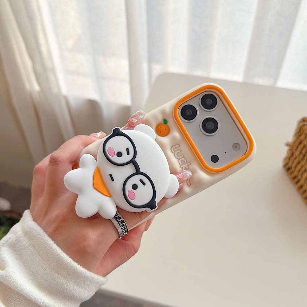 (Buy 1 Get 1) Peachy Bear Grip Phone Case