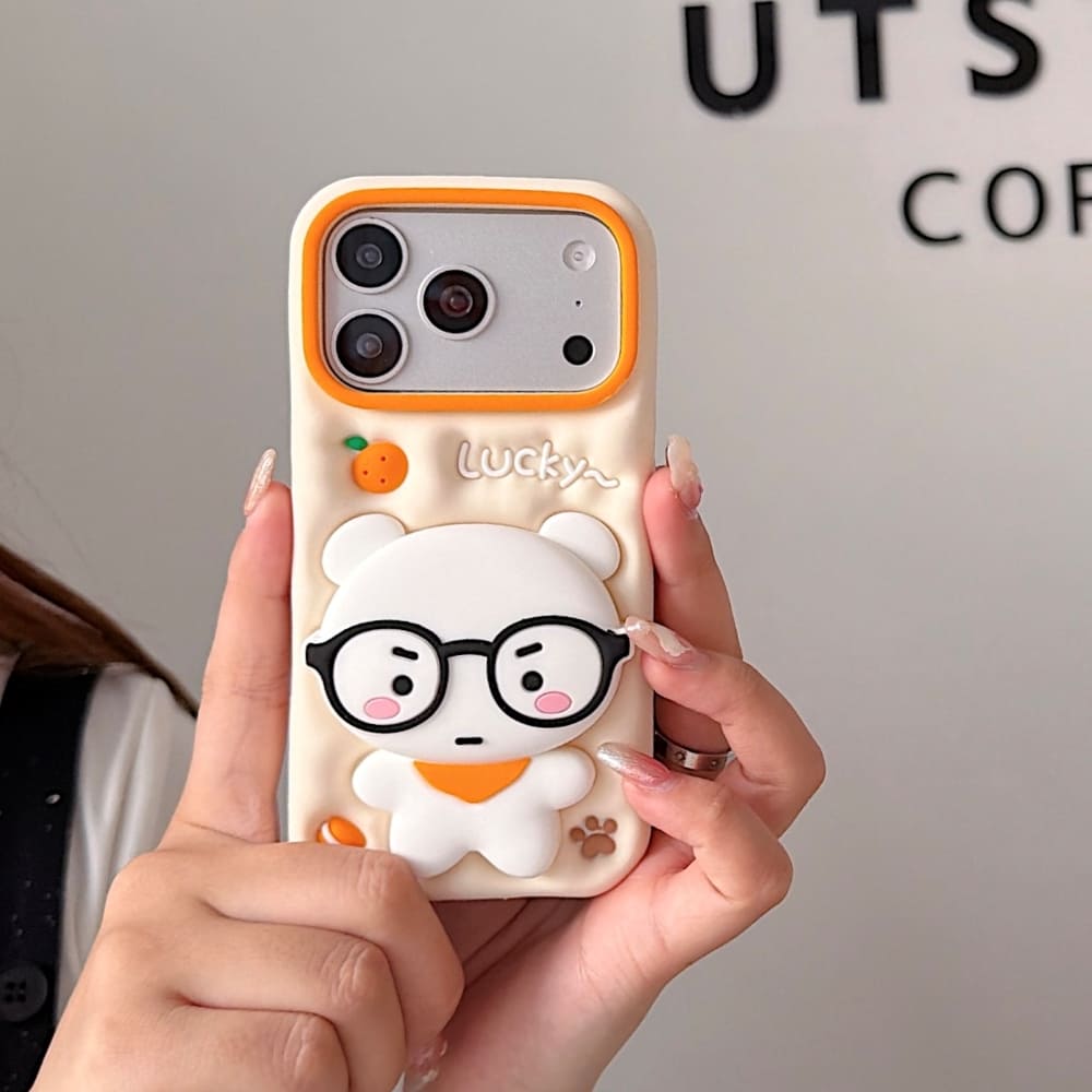 (Buy 1 Get 1) Peachy Bear Grip Phone Case