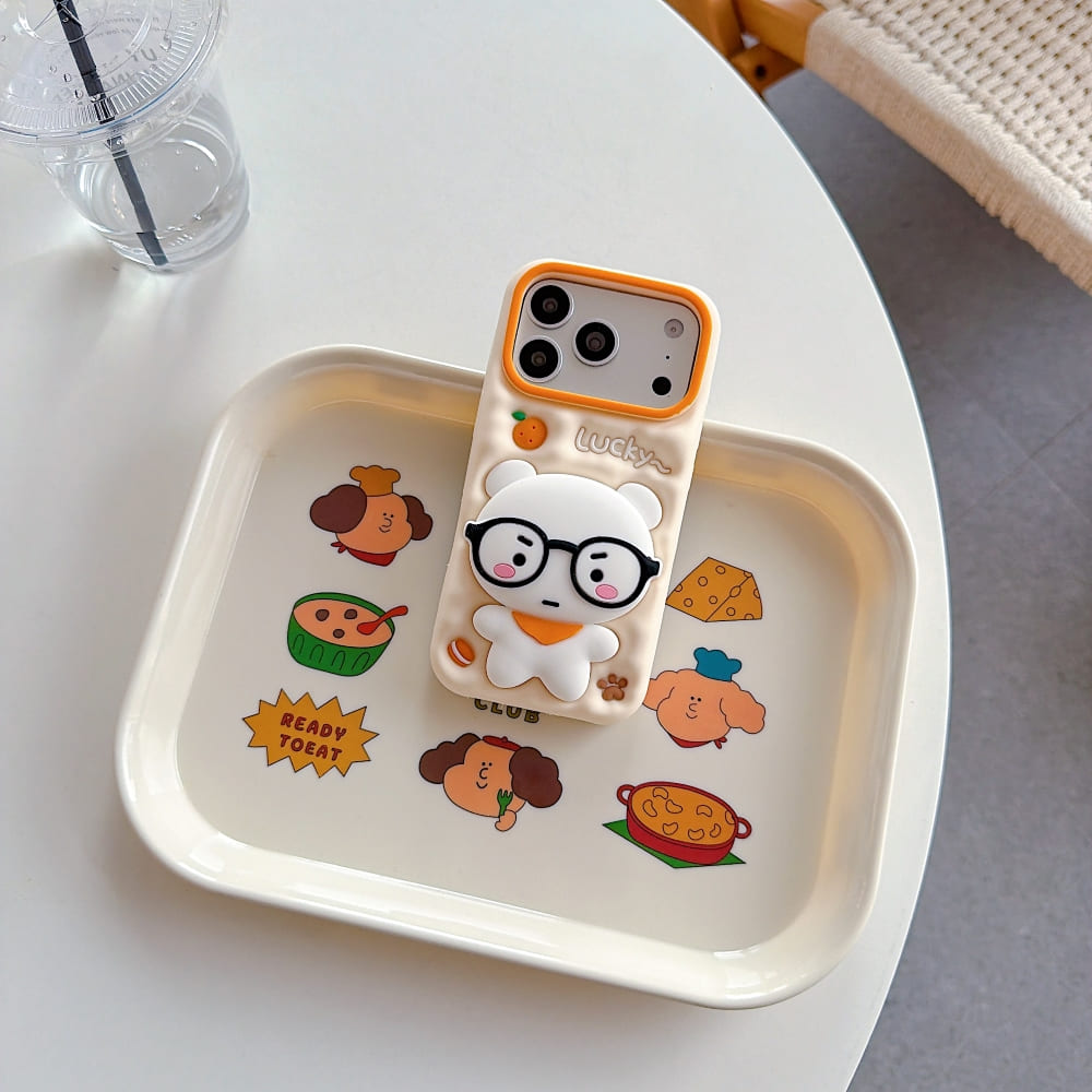 (Buy 1 Get 1) Peachy Bear Grip Phone Case