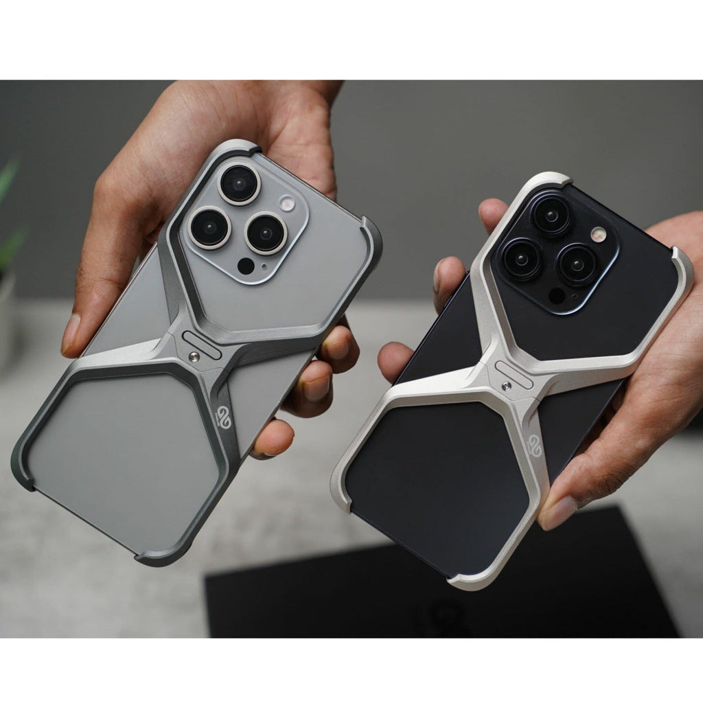 (Buy 1 Get 1) Anti-Fingerprint Titanium XBumper Metal Case for iPhone